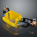 Shock absorber buffer spring tools hardware tools processing tools furniture realism 3d model