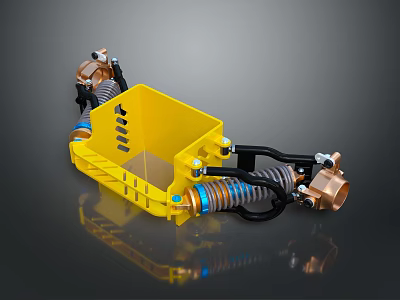 Shock absorber buffer spring tools hardware tools processing tools furniture realism 3d model
