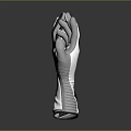 White and Gray Gloves Featuring Grip Palm Design and Breathable Panels for Sports Use