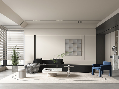 modern living room model