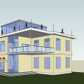 Modern Detached Villa Featuring Green Roof Terrace Balcony And Large Glass Windows