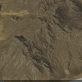 Detailed Mountainous Terrain Model Showcasing Rugged Texture And Natural Elevation Features