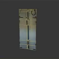 Vertical Industrial Metal Cabinet With Lock Mechanism And Electrical Connections Structure
