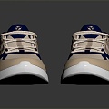 Modern sneaker Sneakers Cloth Shoes 3d model