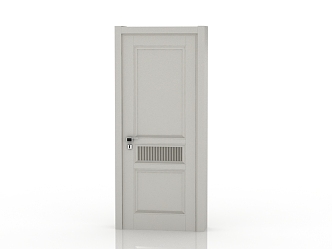 Modern solid wood door interior door 3d model