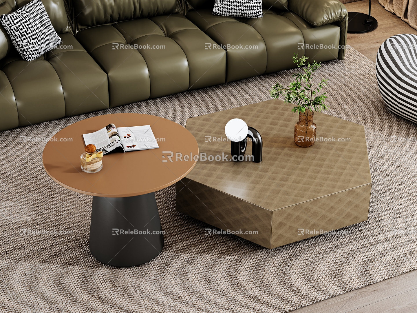 Italian Light Luxury Alien Coffee Table 3d model