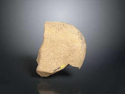 Natural Sand Colored Wooden Stone With Rough Surface Texture For Decorative Use 3d model