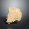 Natural Sand Colored Wooden Stone With Rough Surface Texture For Decorative Use
