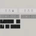 Various Electrical Outlet And Switch Panel Designs In White Grey Black With USB Ports