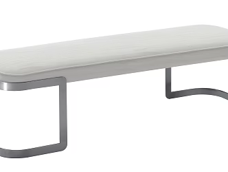 bed end stool 3d model