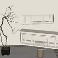 Embedded gypsum lamp embedded gypsum decorative lamp stair step lamp 3d model