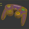 Modern Gamepad Wireless Gamepad Game Console Accessories Handle 3d model