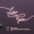 Creative Neon Light Decorative Lamp for Home Wall Decor with Warm White Light Design