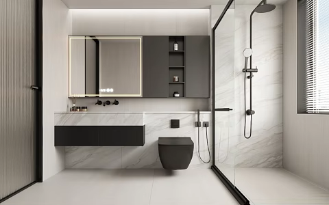 Modern toilet 3d model
