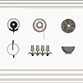 Modern Minimalist Lighting Combinations With Wall Mounted Lamps Pendant Lights And Candle Holders