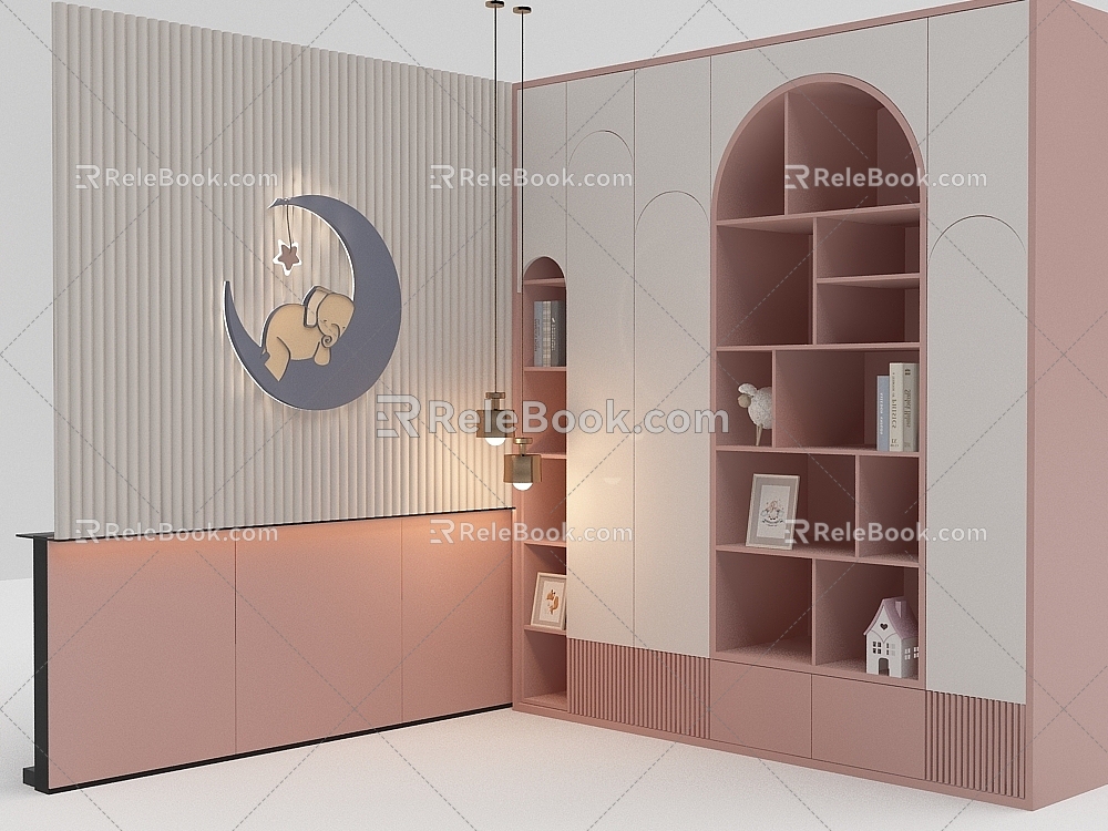 Wardrobe background 12016 3d model