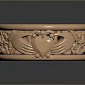 Rose Gold Claddagh Ring With Carved Heart Hand Design And Filigree Patterns