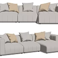Modern Corner Sofa Modular Multiplayer Sofa Multiplayer Sofa 3d model
