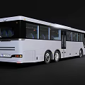 bus multi-axle bus 3d model