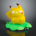 Modern Game Character Purple Picka Chubby Kemeng Elf Kemeng 3d model
