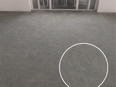 High Quality Gray Carpet Floor with Detailed Textured Surface for Interior Spaces 3d model