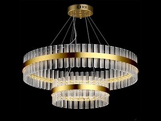 Favorite4012 Light Luxury Chandelier 3d model