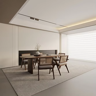 Modern dining table 3d model