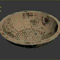 Elegant Copper Bowl With Intricate Engraved Patterns For Home Use