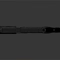 Modern Futuristic Pistol With Sleek Metallic Finish And Black Grip Design