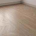 Light Brown Wood Look Floor Tiles With Herringbone Pattern For Modern Home Interior 3d model