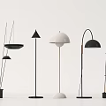 Modern floor lamp combination 3d model