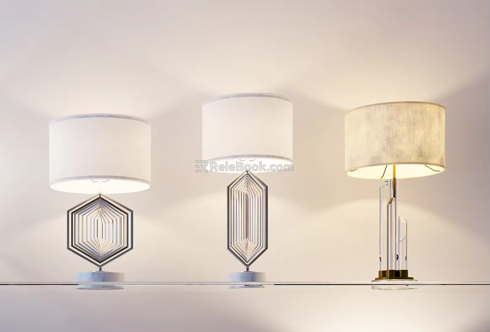 Modern table lamp 3d model