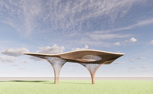 Modern Pavilion 3d model