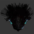 Blue Skinned Fantasy Character With Pointed Ears Yellow Eyes And Long Braided Hair