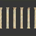 Columns Stone Columns Stone Columns Old Columns Roman Columns Roman Columns Classical Columns Greek Columns 3d model