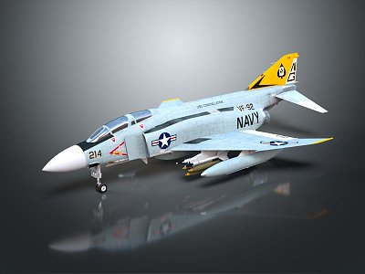 Modern Fighter Next Generation Aircraft Attack Aircraft 3d model