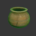 Ornate Traditional Handcrafted Clay Vessel With Intricate Patterns And Terracotta Hue