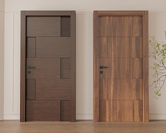 Modern single door combination 3d model