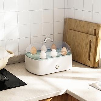 Modern egg steamer 3d model