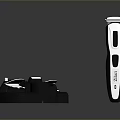 Professional Electric Hair Clipper With Attachment Combs And Charging Base 3d model
