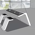 Modern all-in-one machine simple technology all-in-one machine touch screen display 3d model