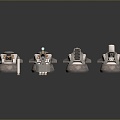 Turret Turntable Railgun Sci-fi Tower Defense Game Tower Defense Sci-fi Turret Game Turret Game Battery 3d model