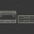 Heavy Duty Metal Truss Equipment With Grid Like Support Structure For Stage Setup