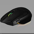 Ergonomic Black Gaming Mouse With Colorful RGB Lighting And Sleek Design
