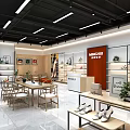 Elegant Modern MINGHUI Specialty Store With Glass Facade And Display Shelves