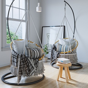 Nordic Hanging Chair 3d model