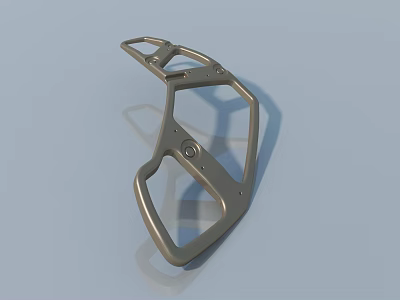 3D Metal Bracket Model With Geometric Structure And Smooth Surface Features 3d model