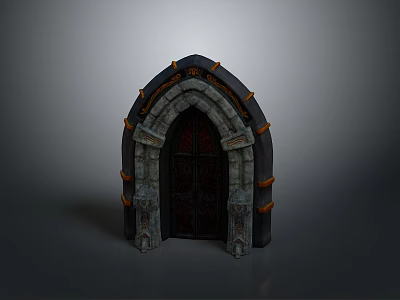 Castle Gate Stone Arch Western Ancient Architecture European Ancient Architecture European Ancient Architecture 3d model