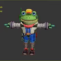 Frog Poison Frog Game Frog Reptile Cold Blooded Animal Reptile 3d model