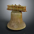 Vintage Bronze Bell Musical Instrument With Art Painting Tools And Supplies